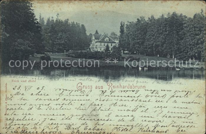 Reinhardsbrunn Teich und Hotel Deutsche Reichspost