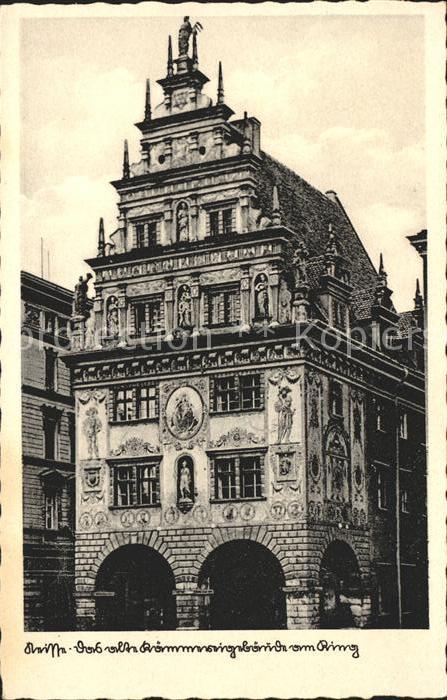 Neisse Oberschlesien Das alte Kämmereigebäude am Ring Fassad