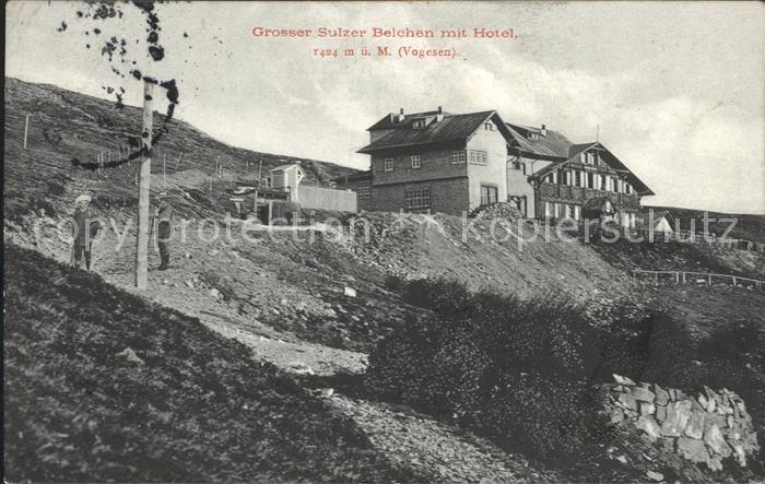 Guebwiller Haut Rhin Elsass Grosser Sulzer Belchen mit Hotel