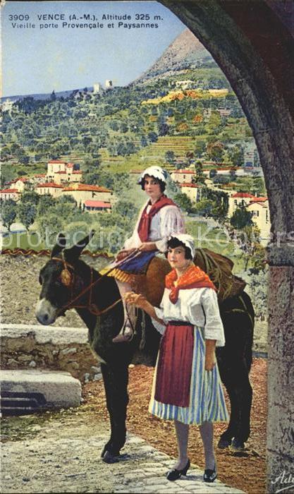 Vence-la-Jolie Vieille porte Provencale et Paysannes E