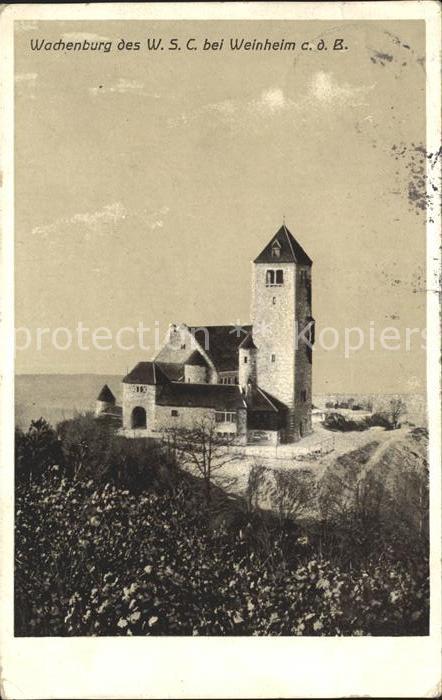 Weinheim Bergstrasse Wachenburg des WSC