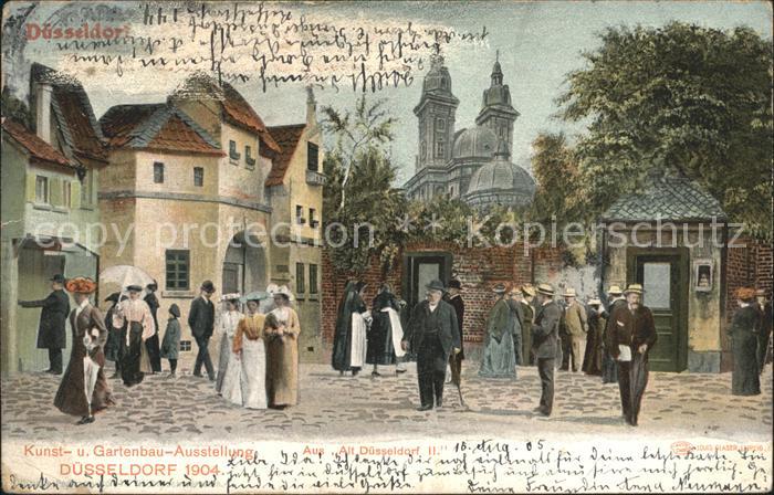 DuessELDORF  CITY Kunst und Gartenbau Ausstellung 1904 Alt Duesseldorf II