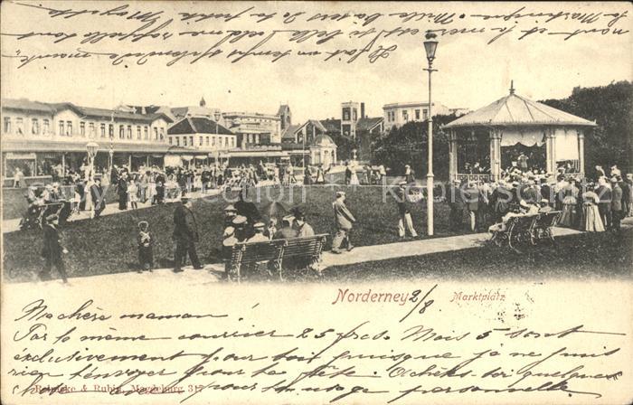 Norderney Nordseebad Marktplatz Pavillon
