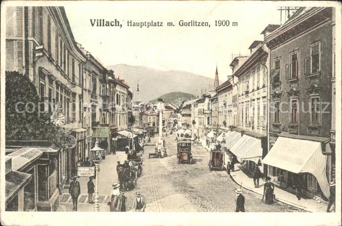 Villach Kaernten Hauptplatz mit Gorlitzen