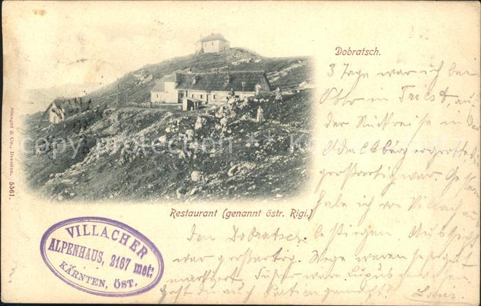 Dobratsch Kaernten Restaurant Villacher Alpenhaus