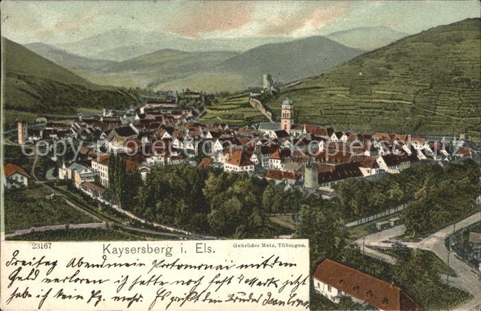 Kaysersberg Haut Rhin Panorama Vogesen