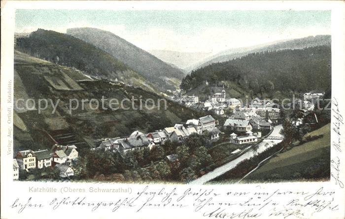 Katzhuette Panorama Oberes Schwarzatal Bahnpost