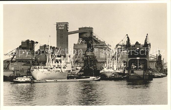 Schiffe Ships Navires Hafenanlagen Frachtschiffe Getreideanla