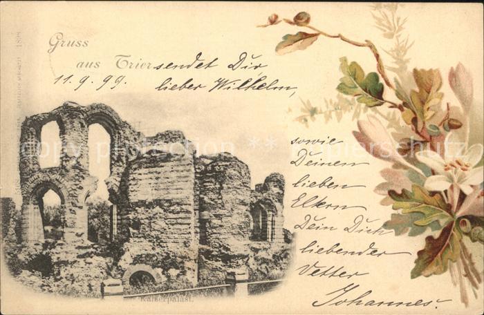 TRIER  CITY Kaiserpalast Ruine Eichenlaub