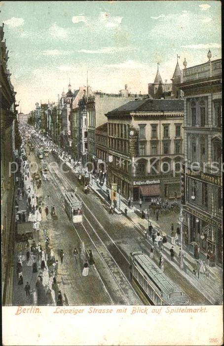 BERLIN  CITY Leipziger Strasse mit Blick auf Spittelmarkt