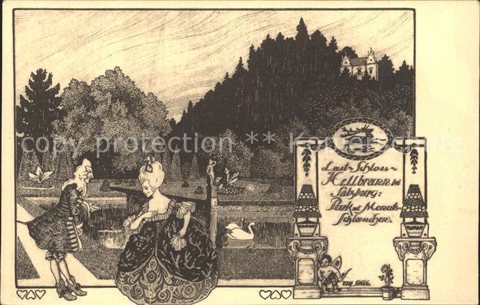 SALZBURG  AT Lustschloss Hellbronn Park mit Monatsschloesschen