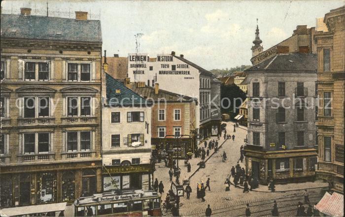 Linz Donau Taubenmarkt Strassenbahn