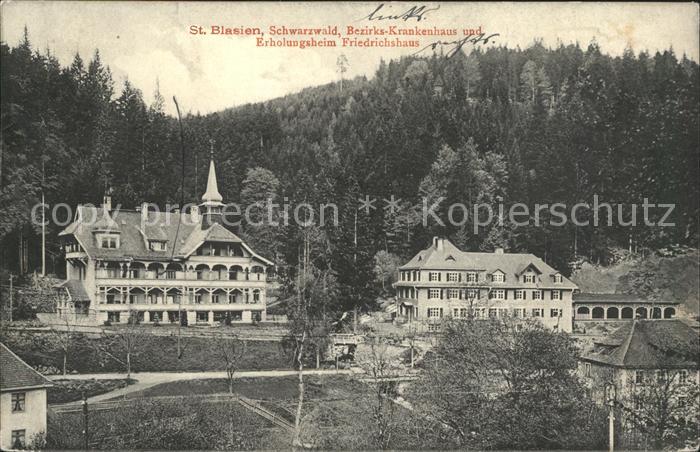 St Blasien Krankenhaus Erholungsheim Friedrichshaus Schwarzwald
