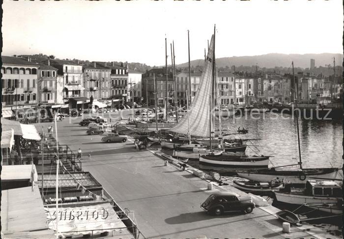Saint Tropez Var Vue d_ensemble sur le Port Bateau Bords