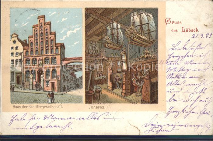 LueBECK  CITY Haus der Schiffergesellschaft Inneres Giebel