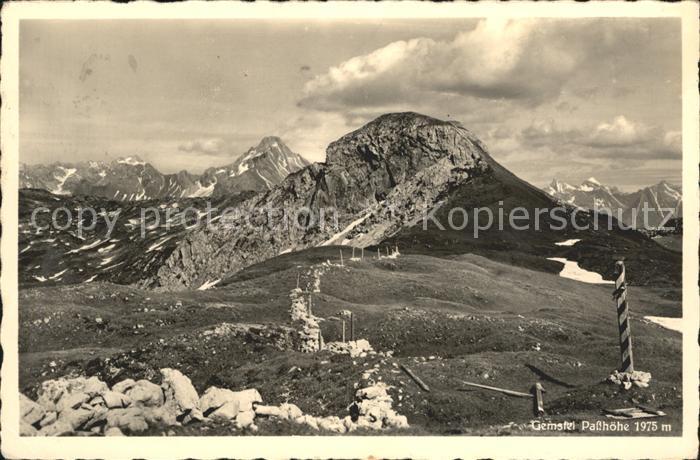 Riezlern Kleinwalsertal Vorarlberg Gemstal Passhöhe Alpenpanorama