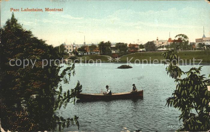 Montreal Quebec Parc Lafontaine Lake Boat