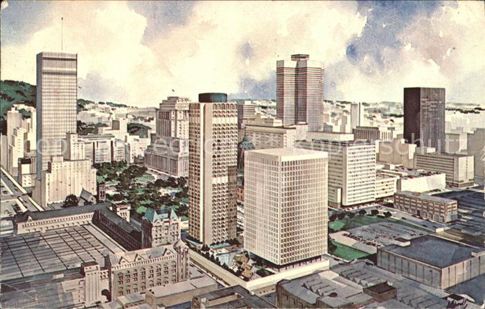 Montreal Quebec Business District Chateau Champlain Skyscraper