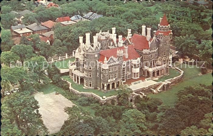 Toronto Canada Casa Loma Castle aerial view