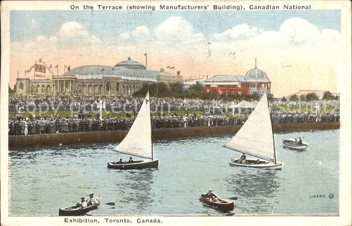 Toronto Canada Terrace Manufacturers Building Canadian National Sailing Boat