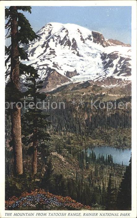 Rainier National Park Mountain from Tatoosh Range
