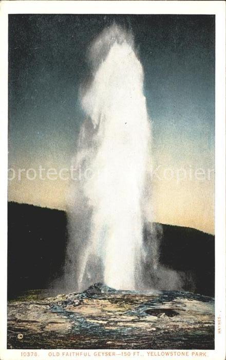 Yellowstone National Park Old Faithful Geyser