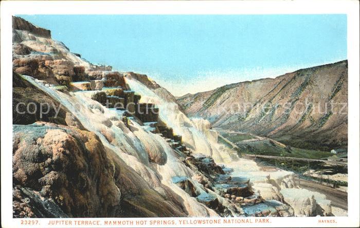 Yellowstone National Park Jupiter Terrace Mammoth Hot Springs