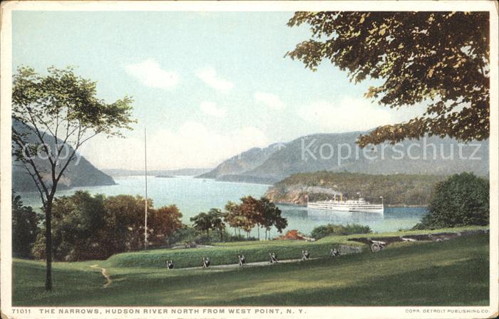 West Point New York The Narrows Hudson River Steamer