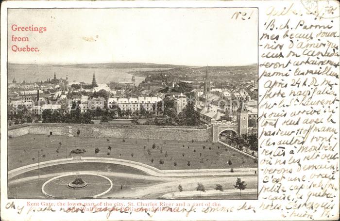 Quebec Kent Gate St Charles River Parliament Buildings