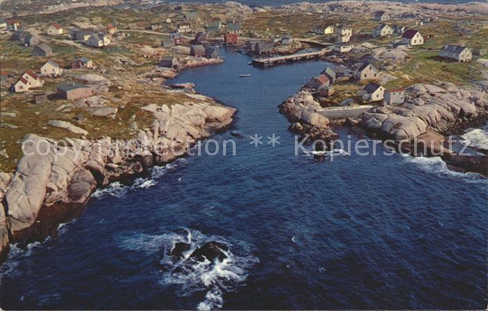 Peggys Cove Coast aerial view