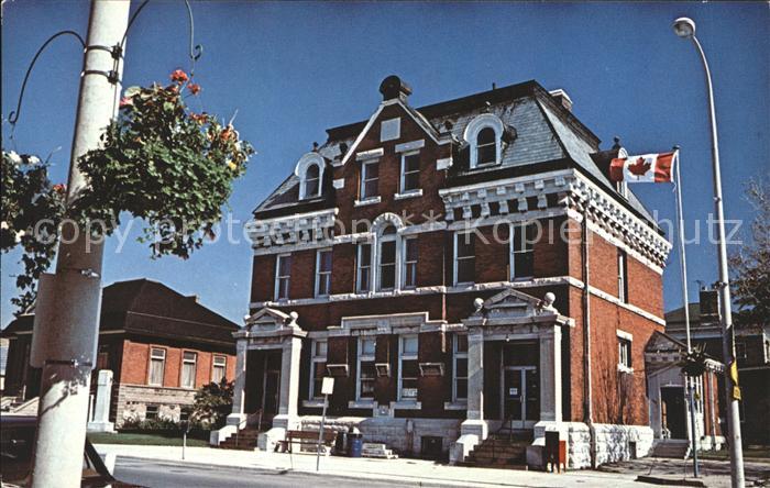 Kincardine Old Post Office Building built in 1905 Flag