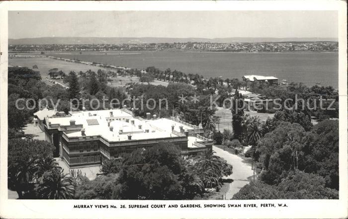 Perth Western Australia Supreme Court and Gardens Swan River