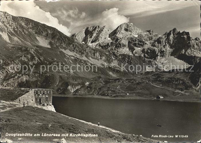 Luenersee Vorarlberg Douglashuette mit Kirchlispitzen