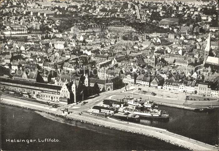 Helsingør Luftfoto Hafen