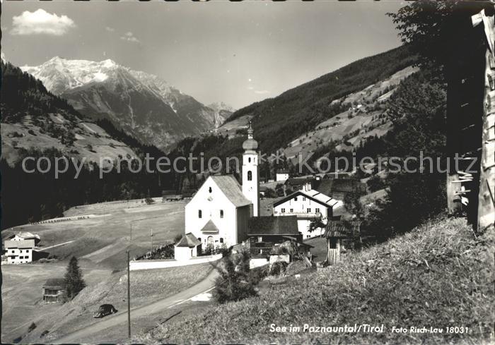 See Tirol Ortsansicht mit Kirche Alpenpanorama