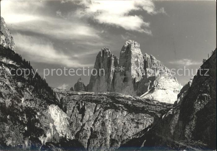 Tre Cime Di Lavaredo Drei Zinnen Dolomiten