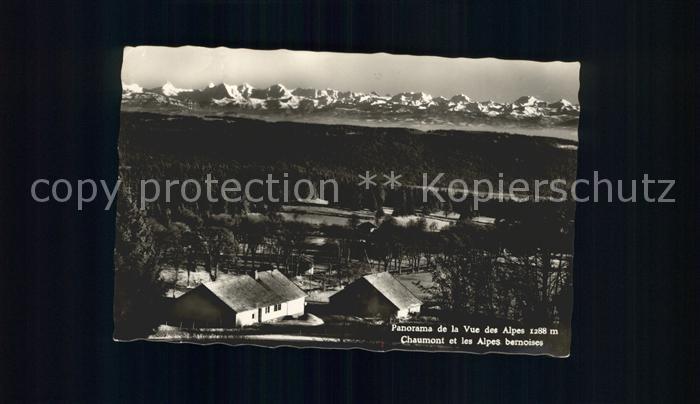 Chaumont NE Hotel de la Vue des Alpes Panorama Alpes Bernoises