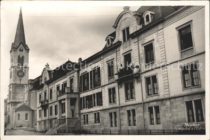 Moutier BE Hopital Eglise Krankenhaus Kirche