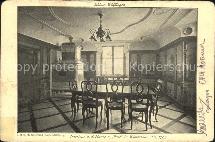 Winterthur Interieur Haus zur Rose anno 1763