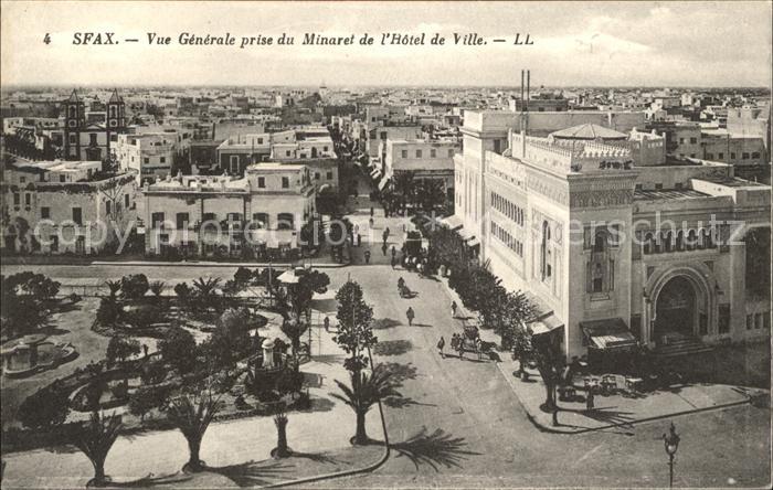 Sfax Tunesie Vue generale prise du Minaret de l Hotel de Ville