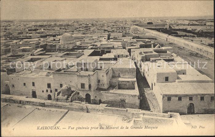 Kairouan Qairawan Vue generale prise du Minaret de la Grande Mosquee