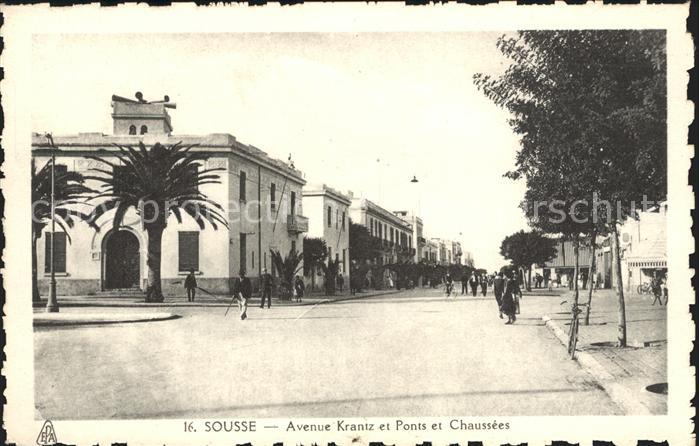 SOUssE Tunesie Avenue Krantz et Ponts et Chaussees