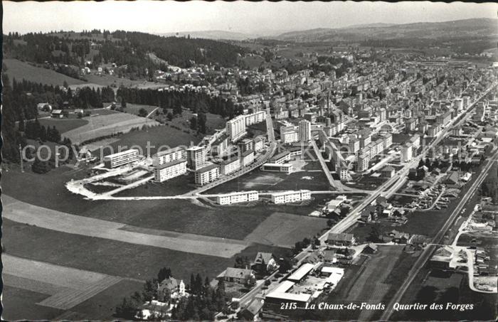 La Chaux-de-Fonds Quartier des Forges vue aerienne