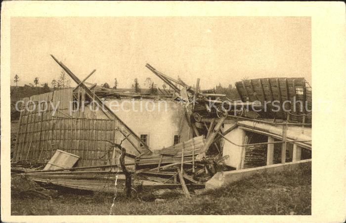 La Chaux-de-Fonds Cyclone Ferme detruite Catastrophe