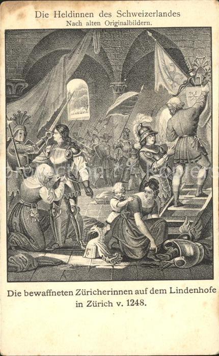 Zuerich Die Heldinnen des Schweizerlandes nach alten Originalbildern