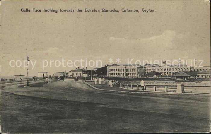 Colombo Ceylon Sri Lanka Galle Face looking towards the Echelon Baracks