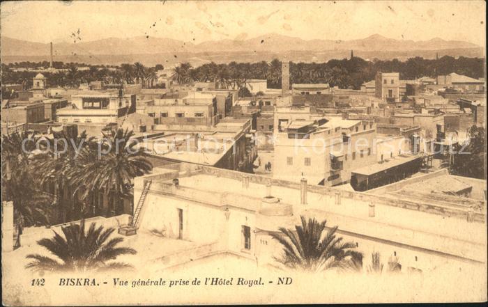 Biskra Vue generale prise de l Hotel Royal