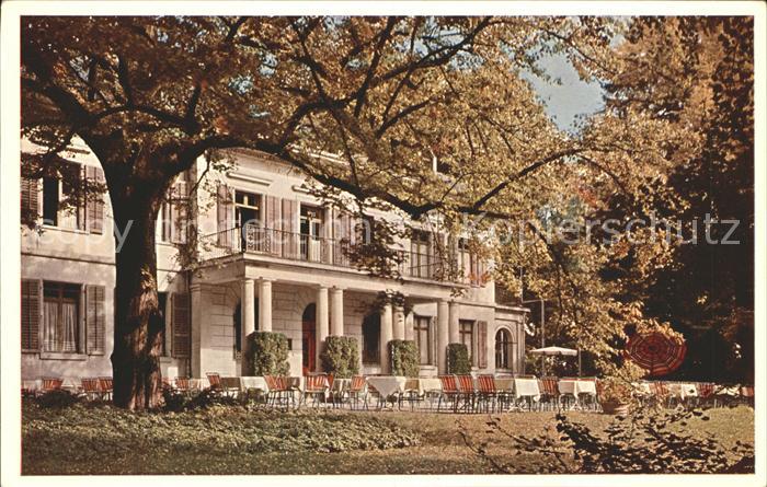 Zuerich Restaurant Belvoir Park Terrasse Herbststimmung