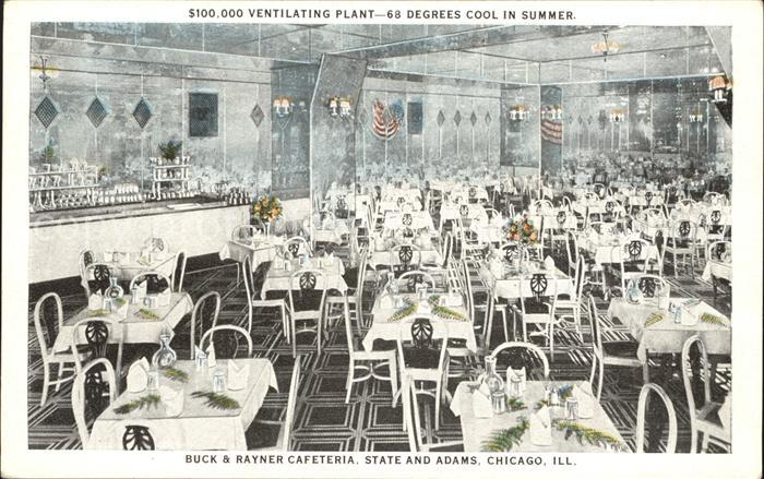 Chicago Illinois Buck & Rayner Cafeteria
