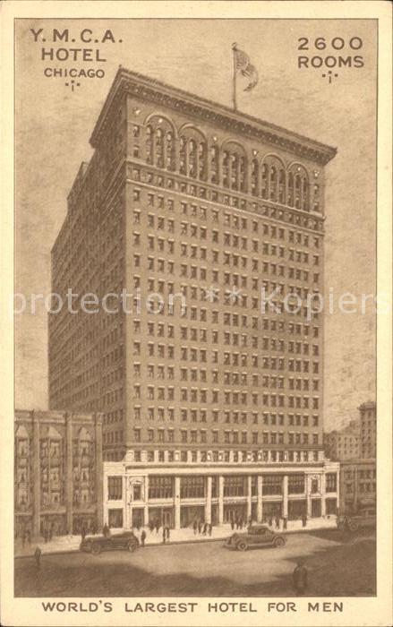 Chicago Illinois YMCA Hotel Skyscraper